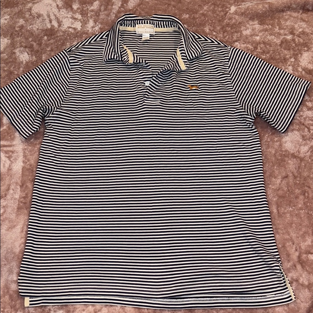 Seaside Style Dachshund Striped Polo